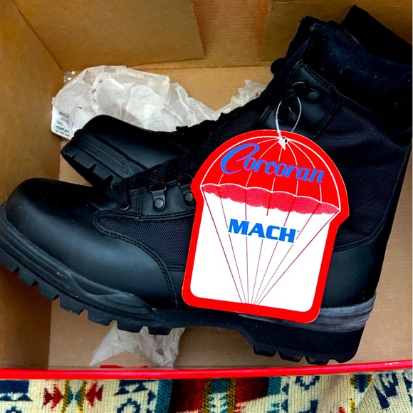 Men's Leather Black Tactical |Work | Jump Boots NIB - Picture 1 of 8